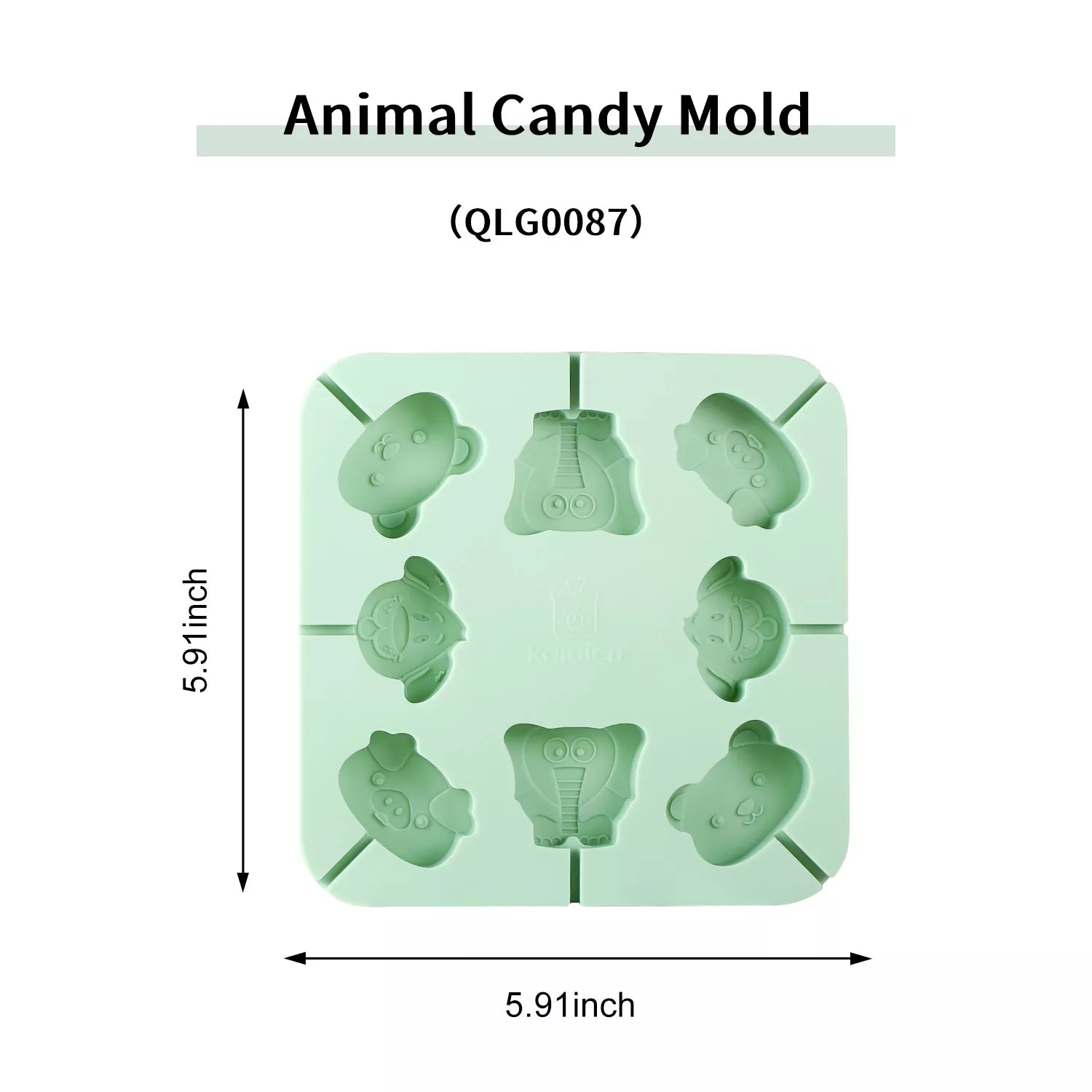 Cartoon Animal Lollipop Silicone Mold