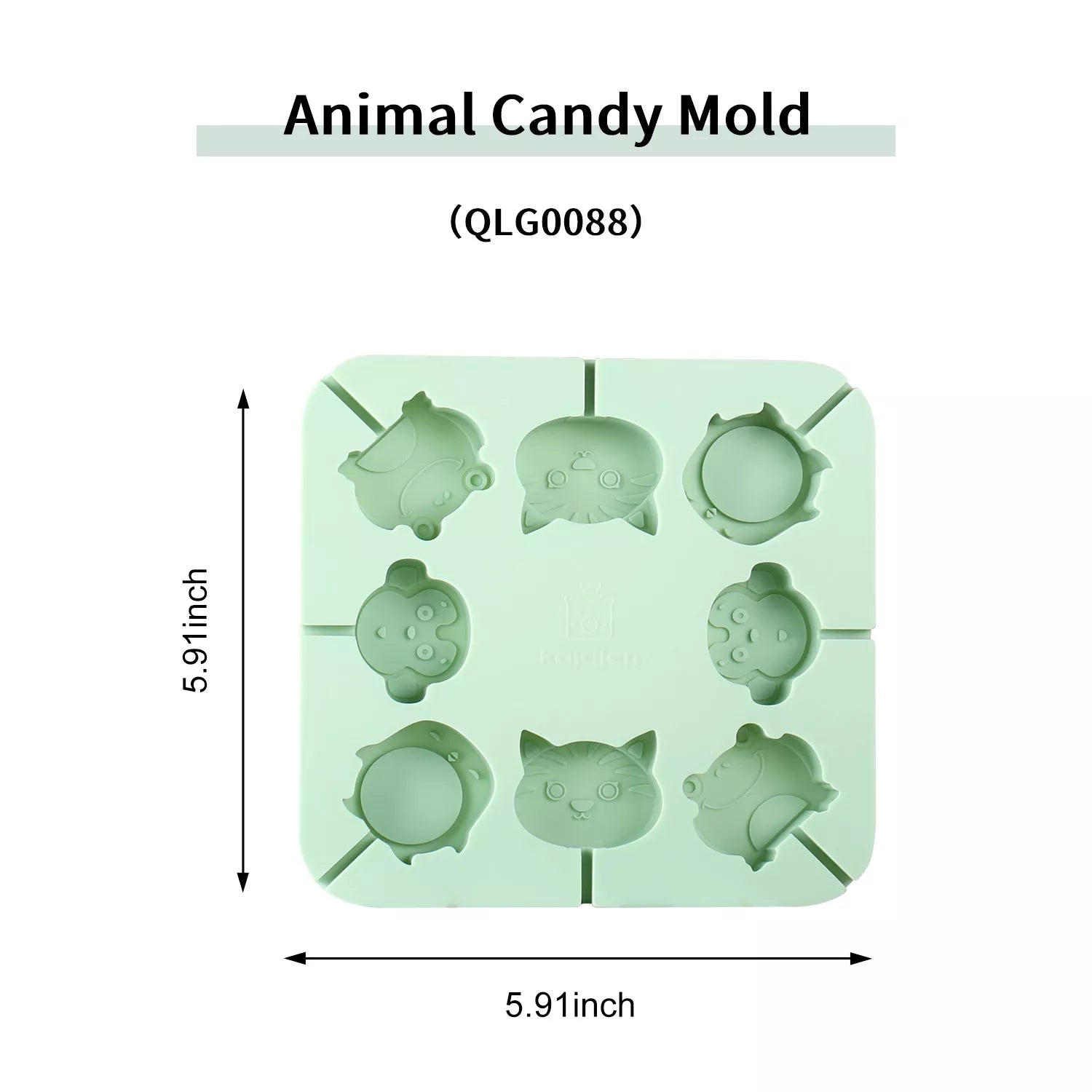 Cartoon Animal Lollipop Silicone Mold