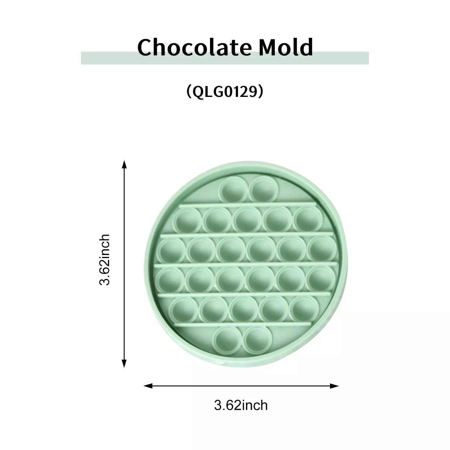 Round, Fish Tail, Torch, Heart-Shaped Chocolate Mold