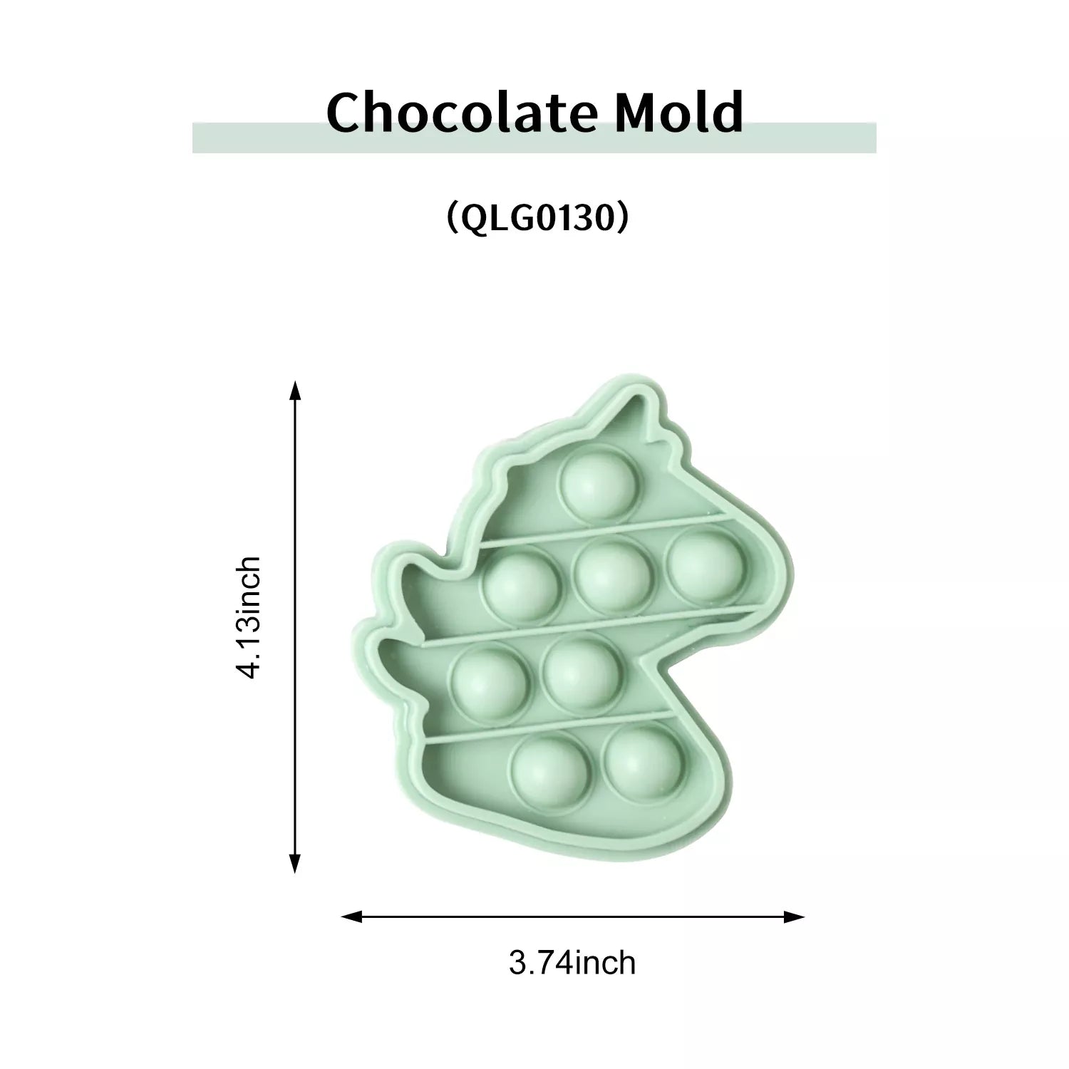 Round, Fish Tail, Torch, Heart-Shaped Chocolate Mold