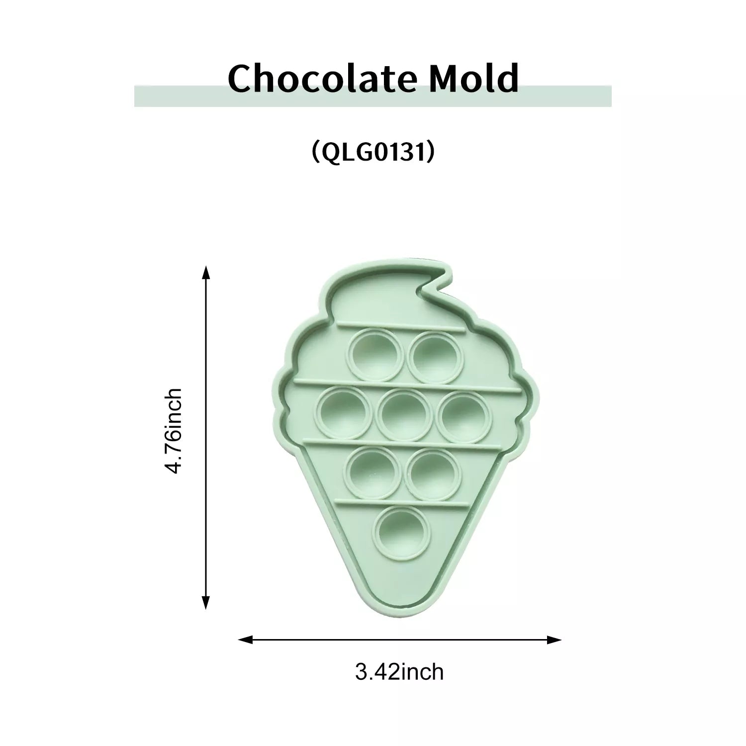 Round, Fish Tail, Torch, Heart-Shaped Chocolate Mold