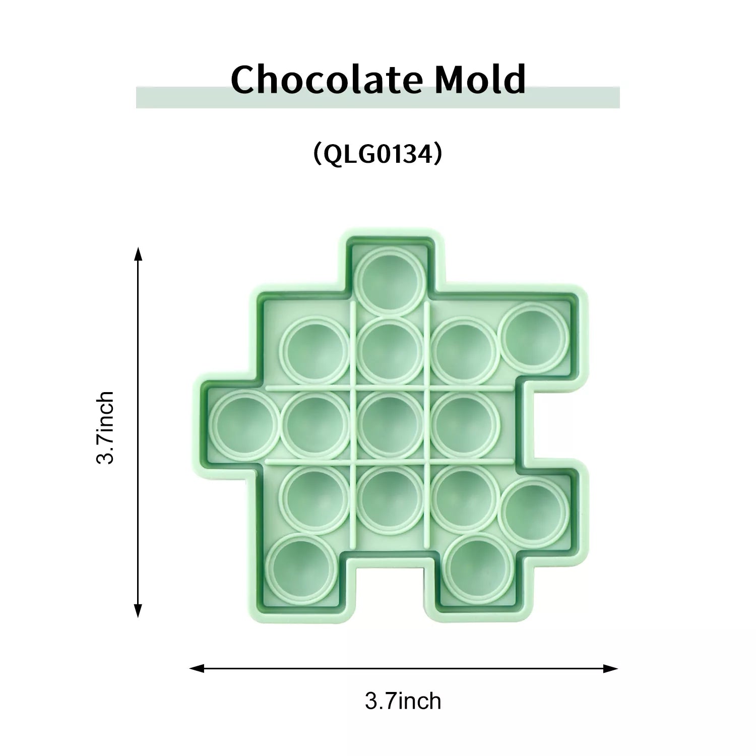 Round, Fish Tail, Torch, Heart-Shaped Chocolate Mold