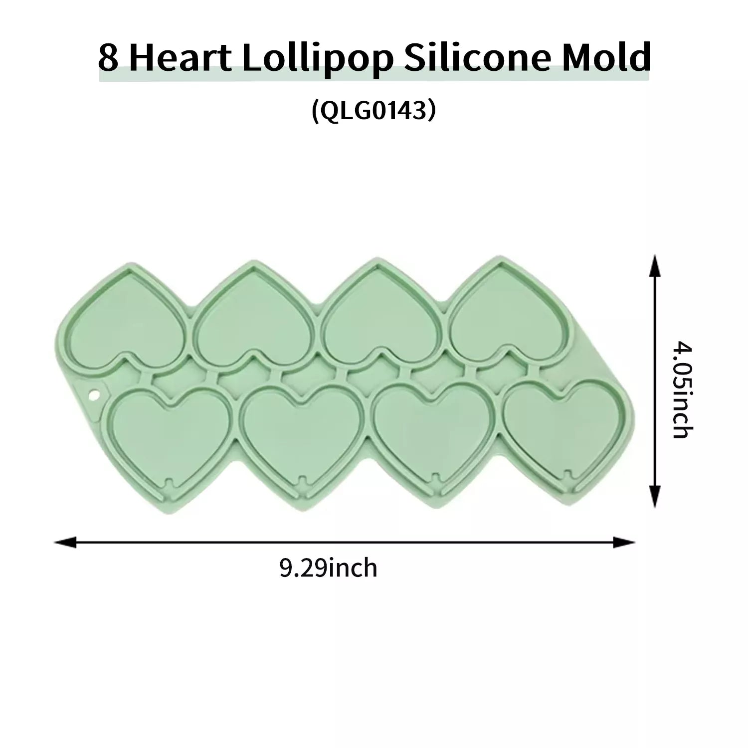 Heart-shaped, Hexagonal, Mouse, Circular Lollipop Silicone Mold with Upper and Lower Covers