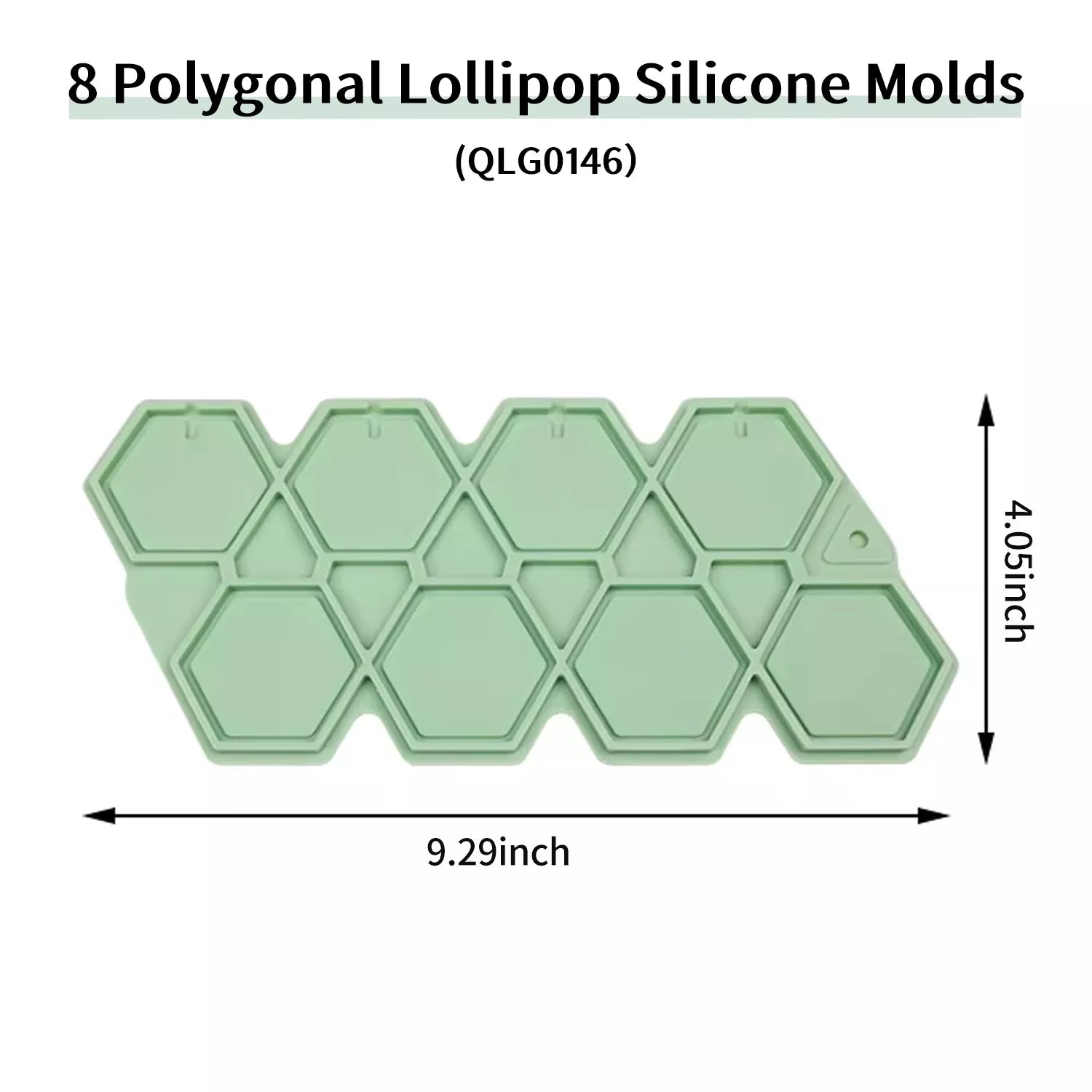 Heart-shaped, Hexagonal, Mouse, Circular Lollipop Silicone Mold with Upper and Lower Covers