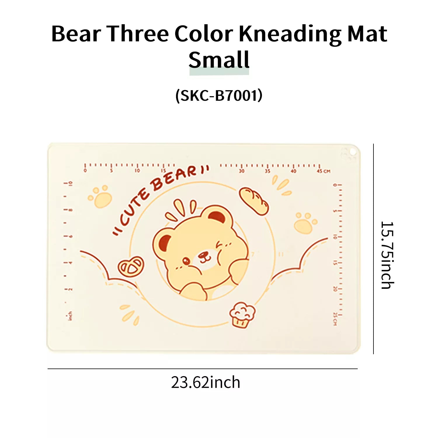 Bear Theme Kitchen Dough Mat
