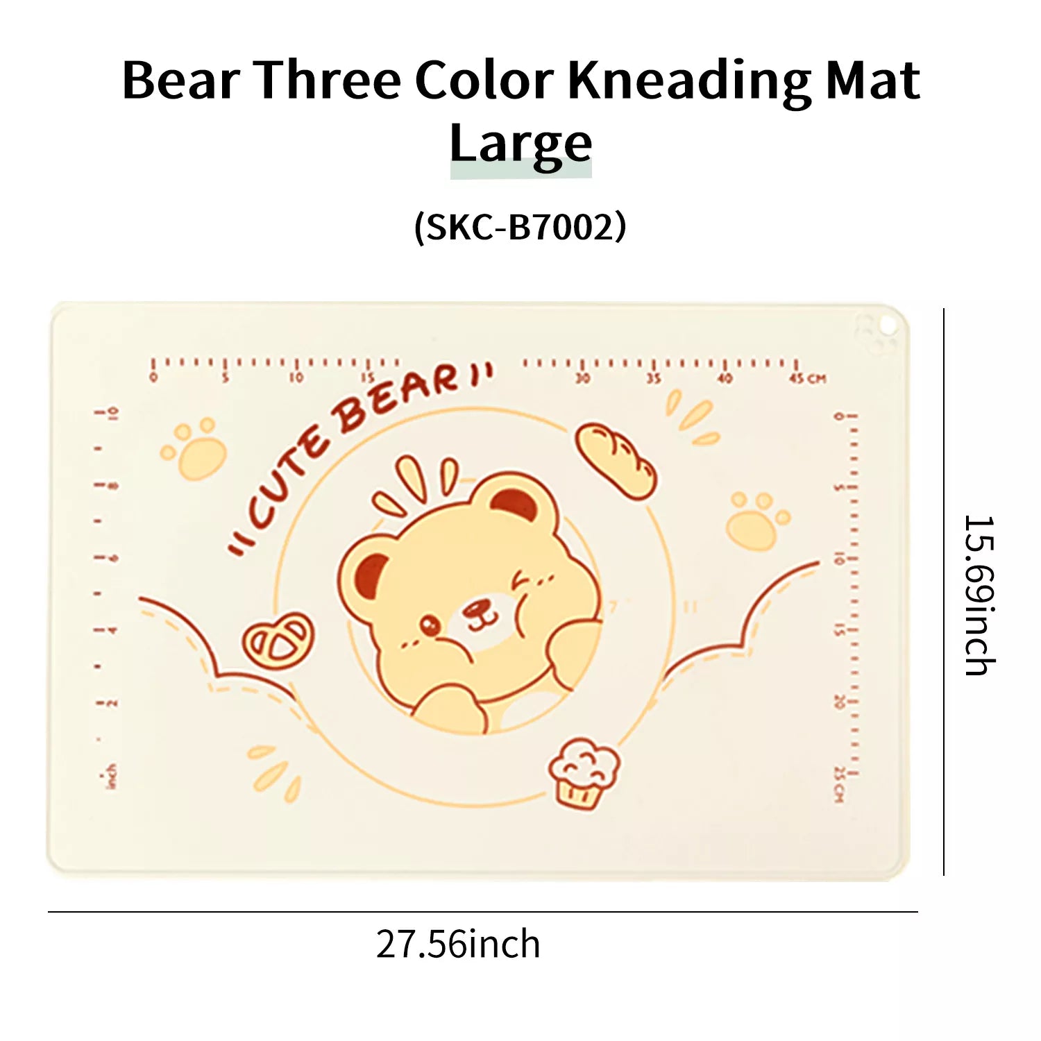 Bear Theme Kitchen Dough Mat