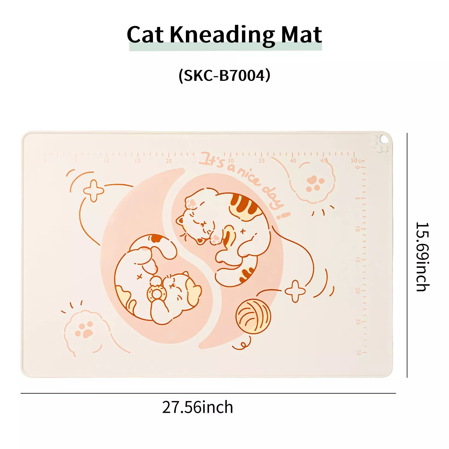 Kitten Theme Kitchen Dough Mat