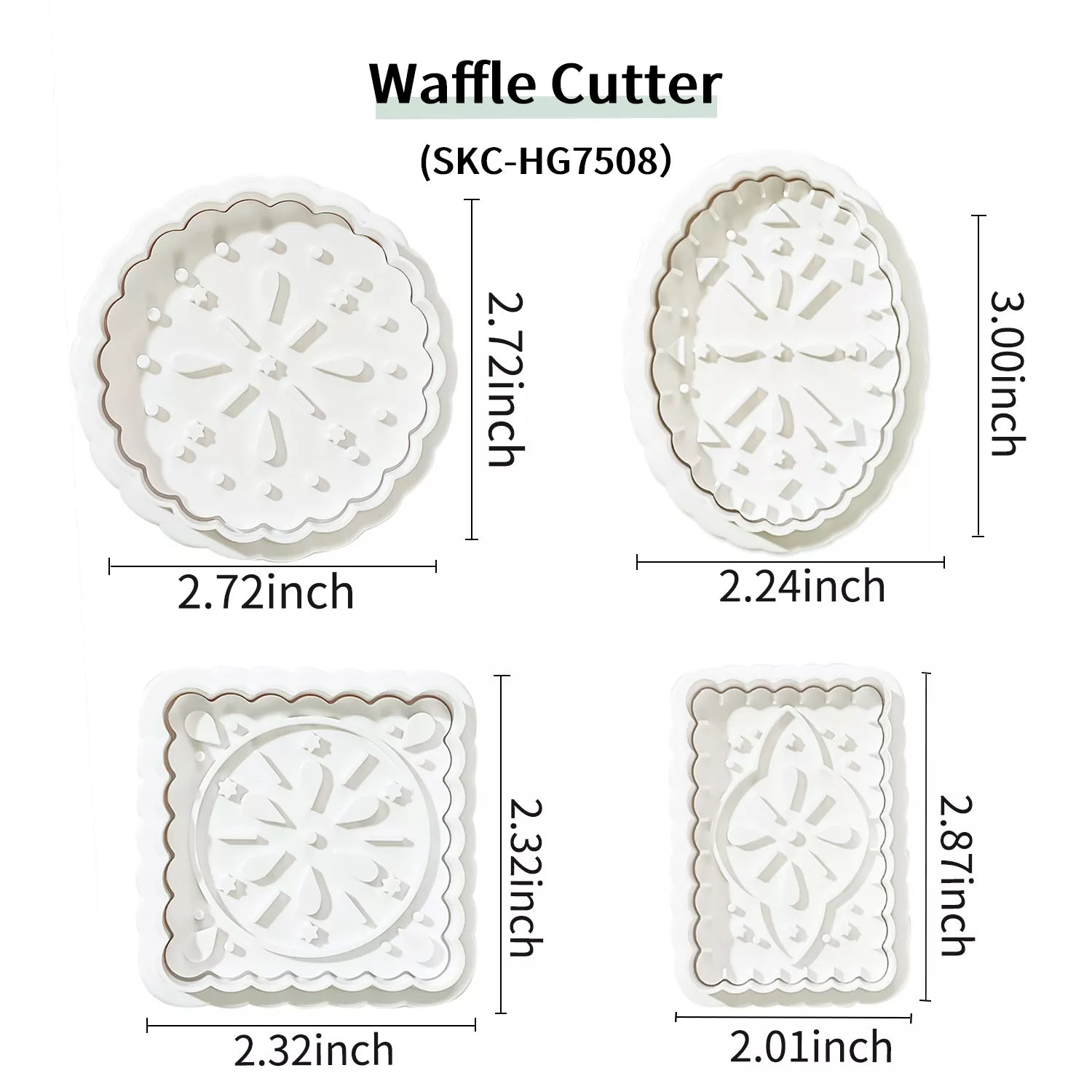 Japanese Style Cookie 4-Piece Cutter And Embossing Mold