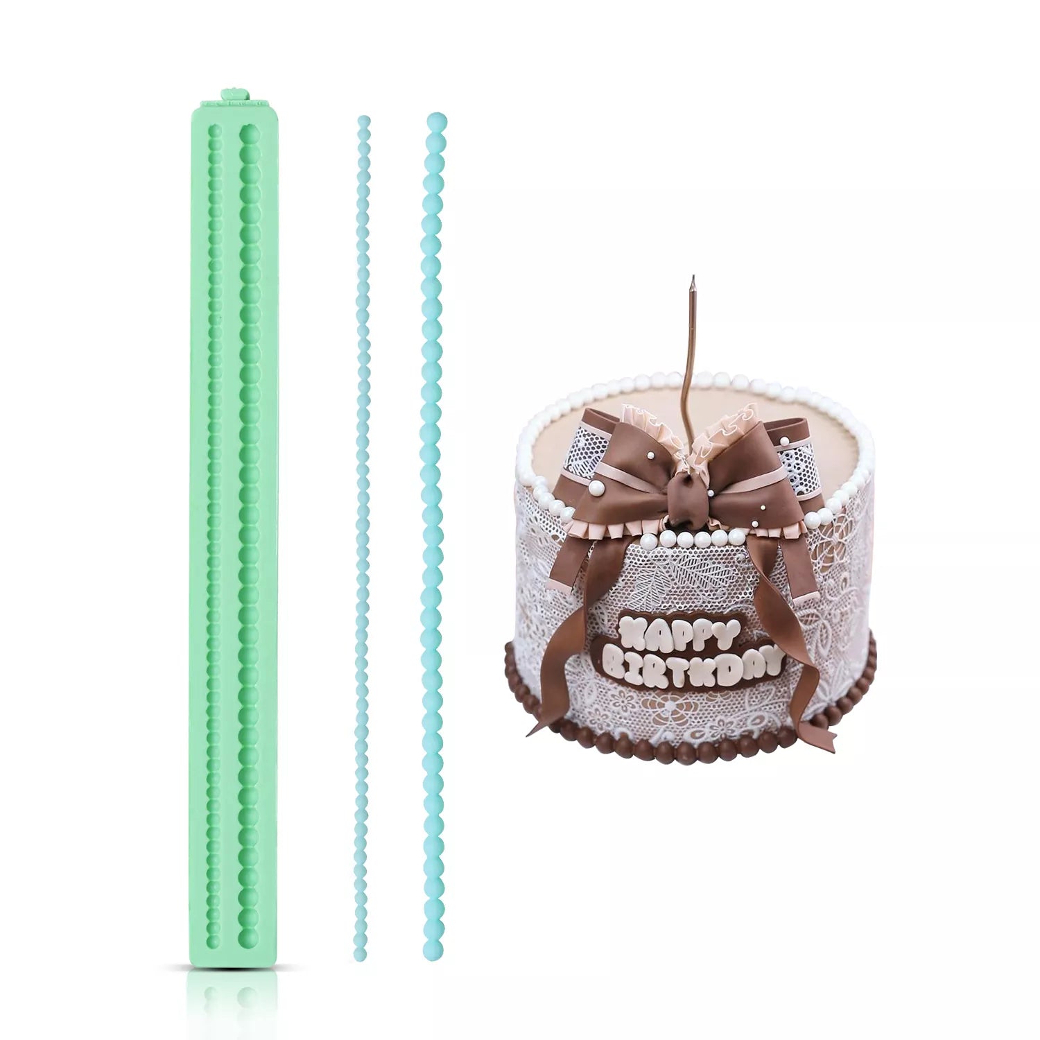 Pattern Pearl String Silicone Fondant Mold