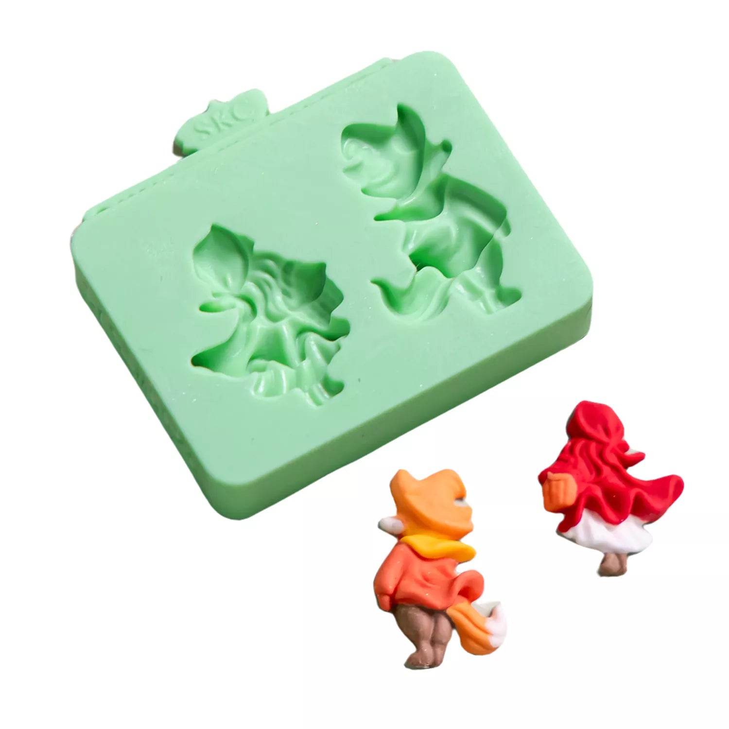 Christmas Tree, House, Deer, Santa Claus Set Silicone Mold