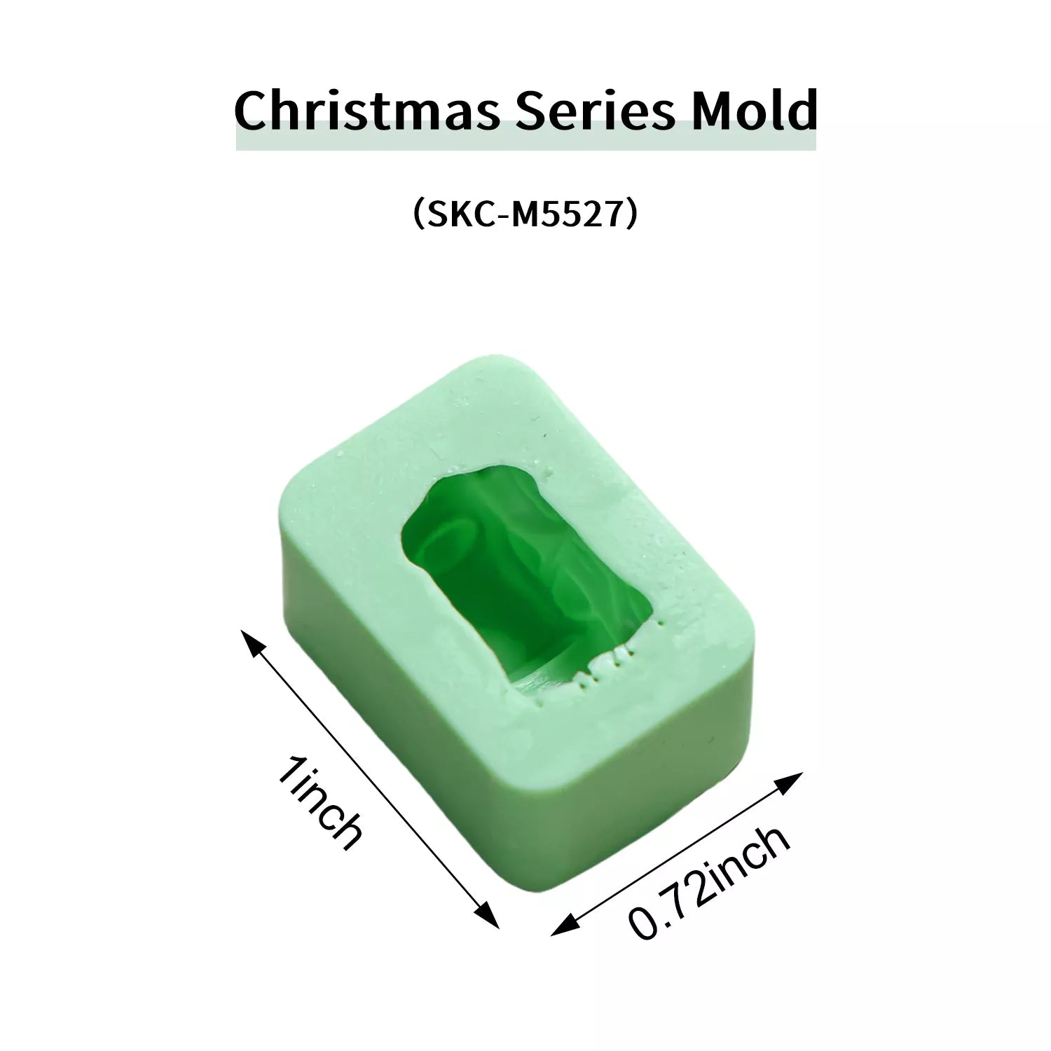 Christmas Tree, House, Deer, Santa Claus Set Silicone Mold