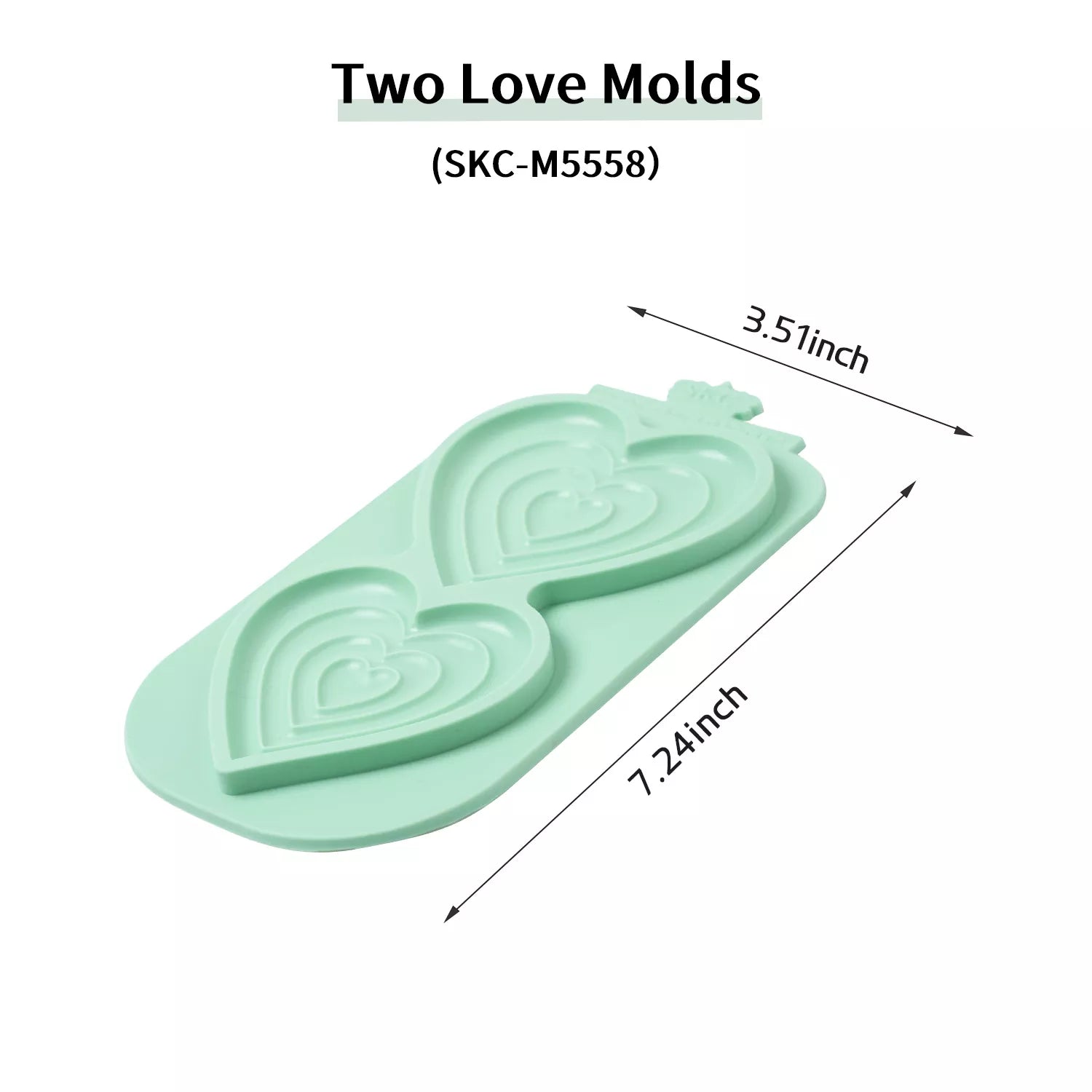Love Heart Silicone Mold