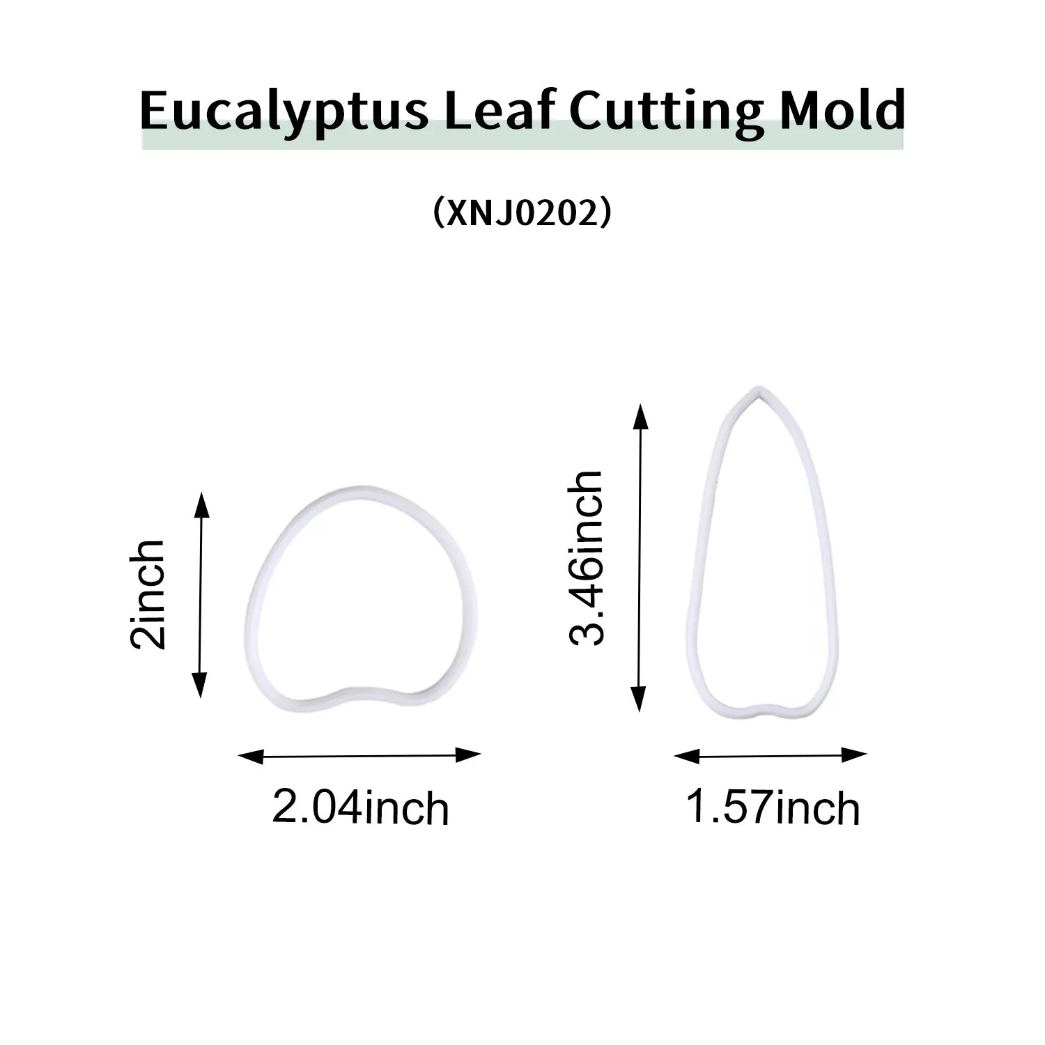 Realistic Eucalyptus Leaf Sugar Paste Cutting And Embossing Silicone Mold Set