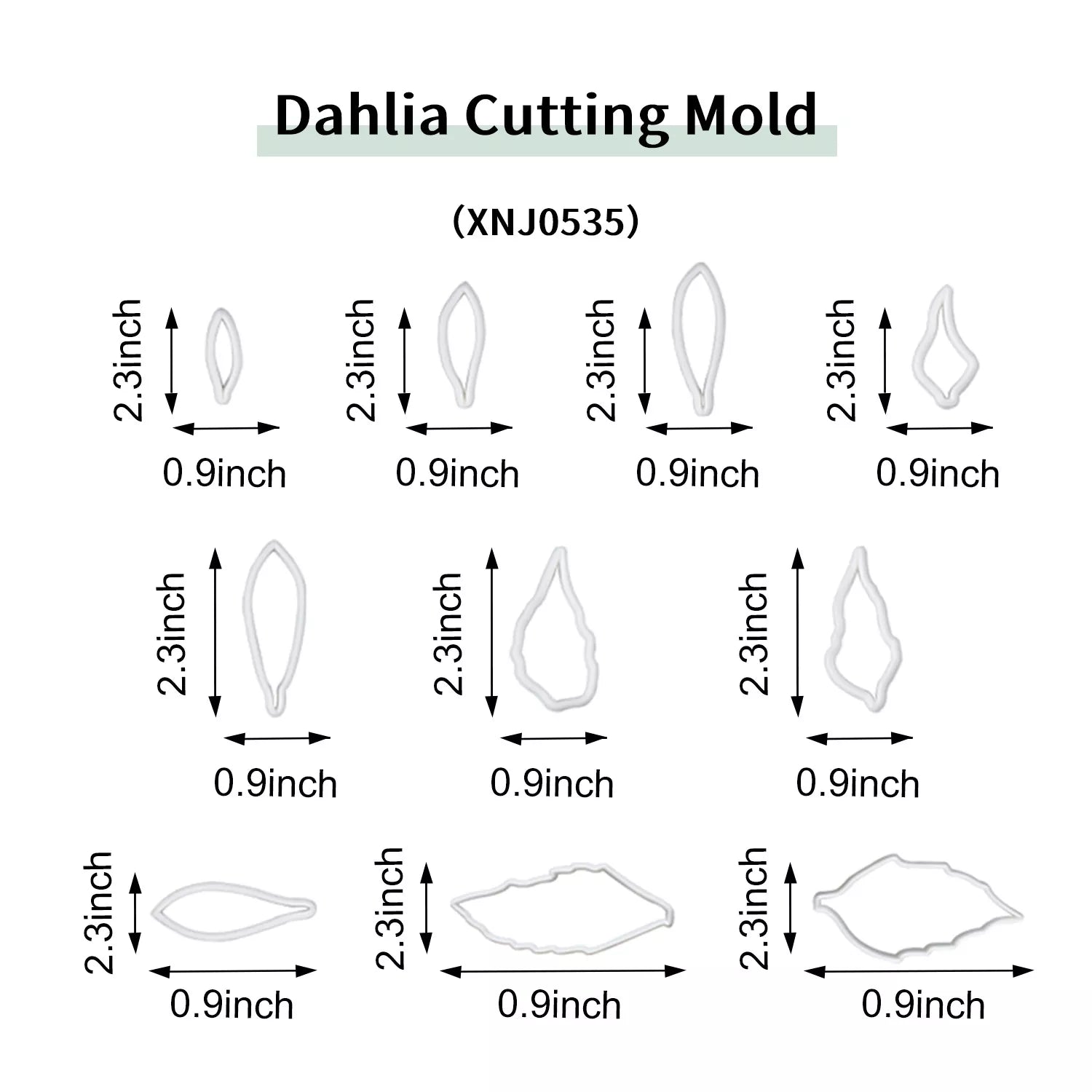 Realistic Dahlia Sugar Paste Cutting And Embossing Silicone Mold Set