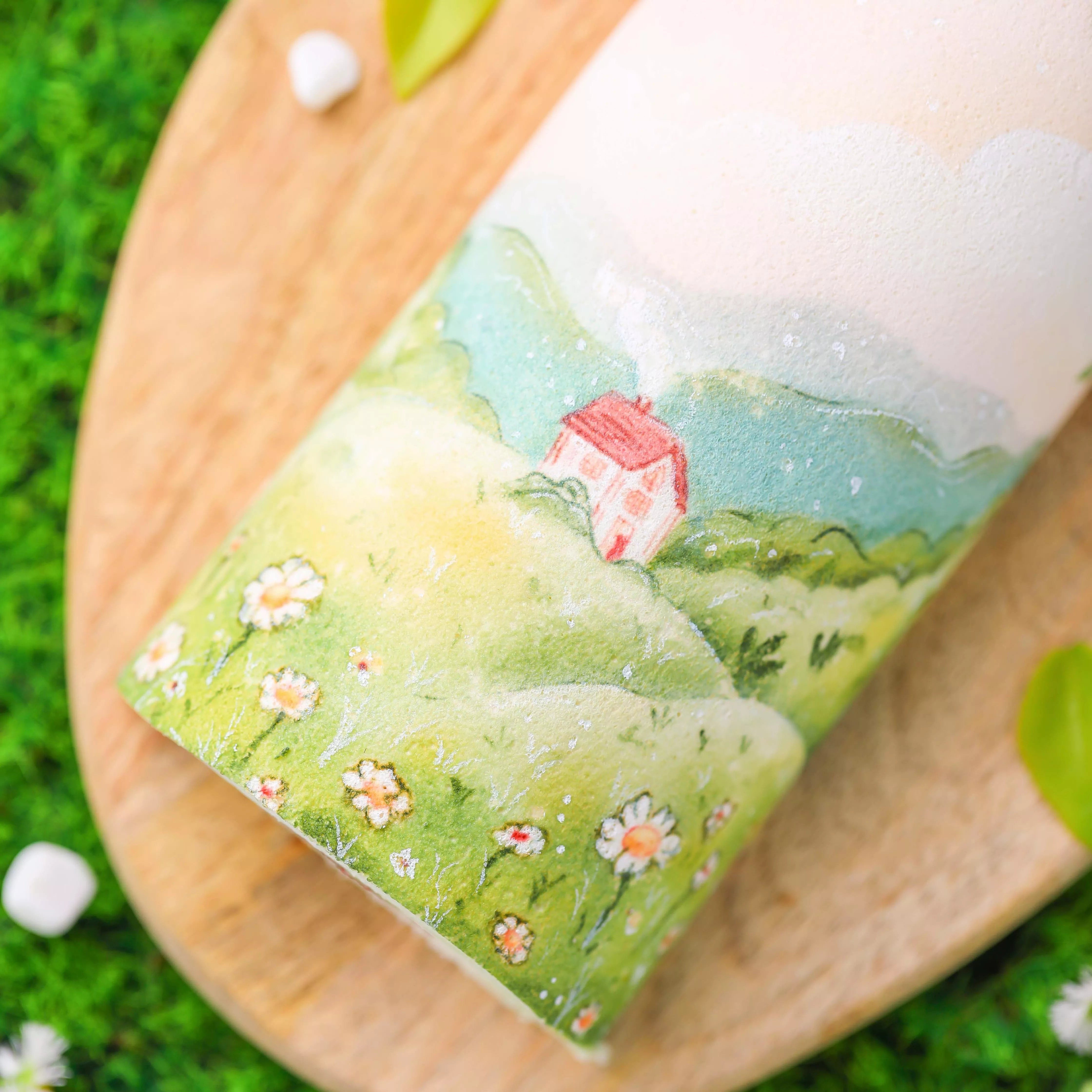 Hand-Painted Countryside Scenery Cake Masterclass