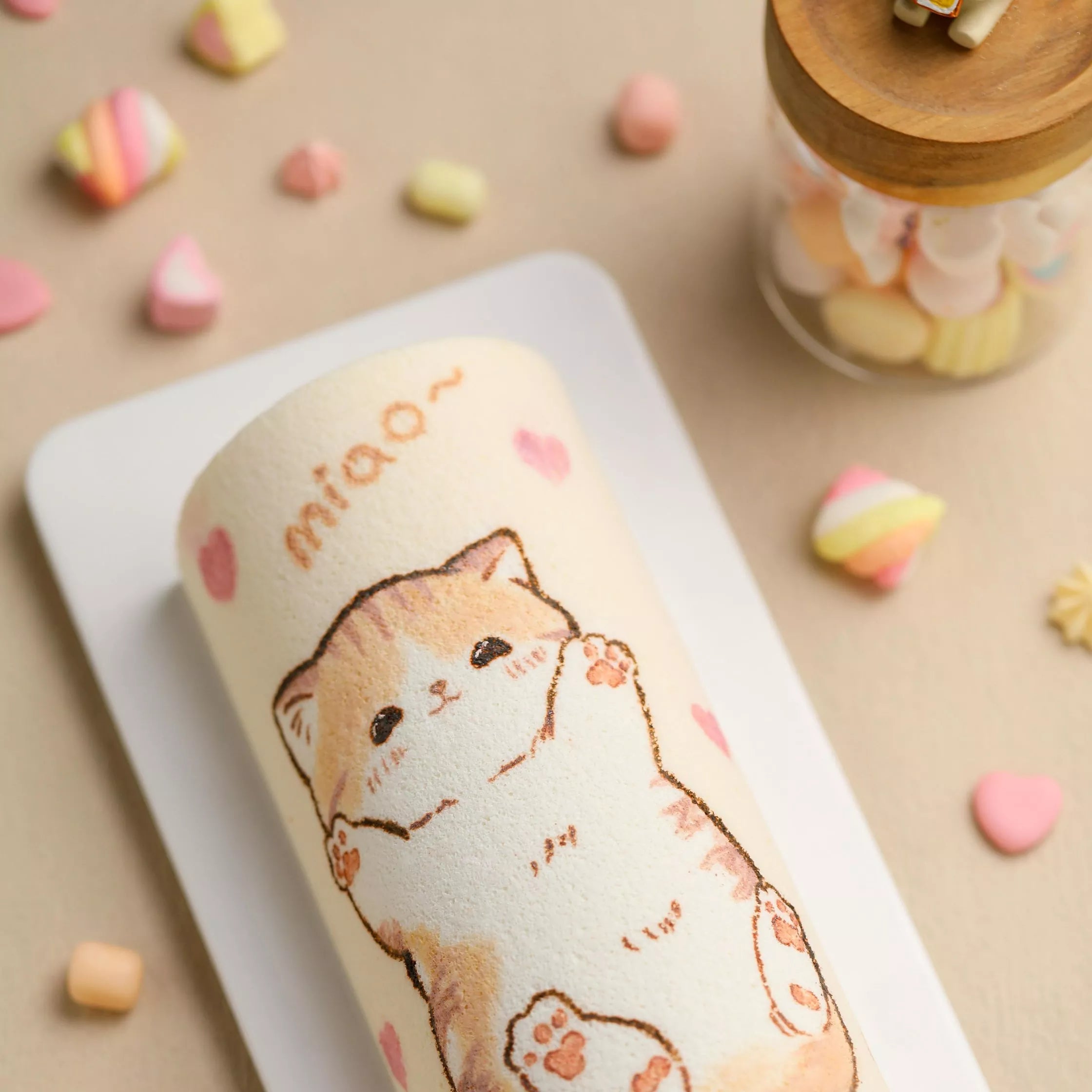 Hand-Painted Cat Roll Cake Masterclass