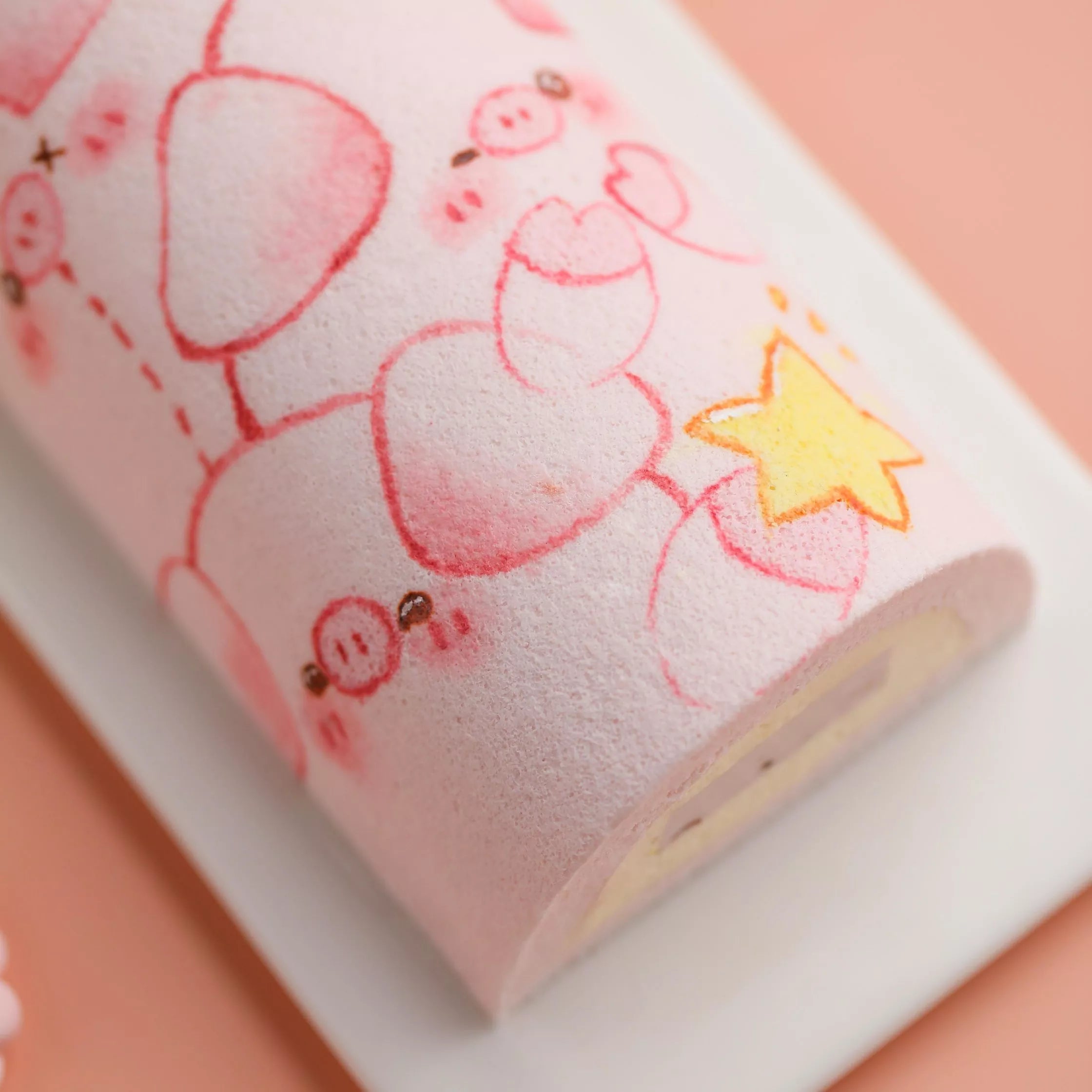 Hand-Painted Pig Roll Cake Masterclass