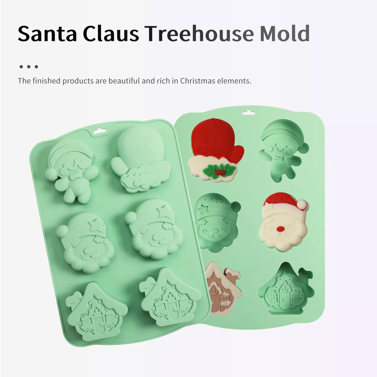 Santa Claus Treehouse Silicone Mold