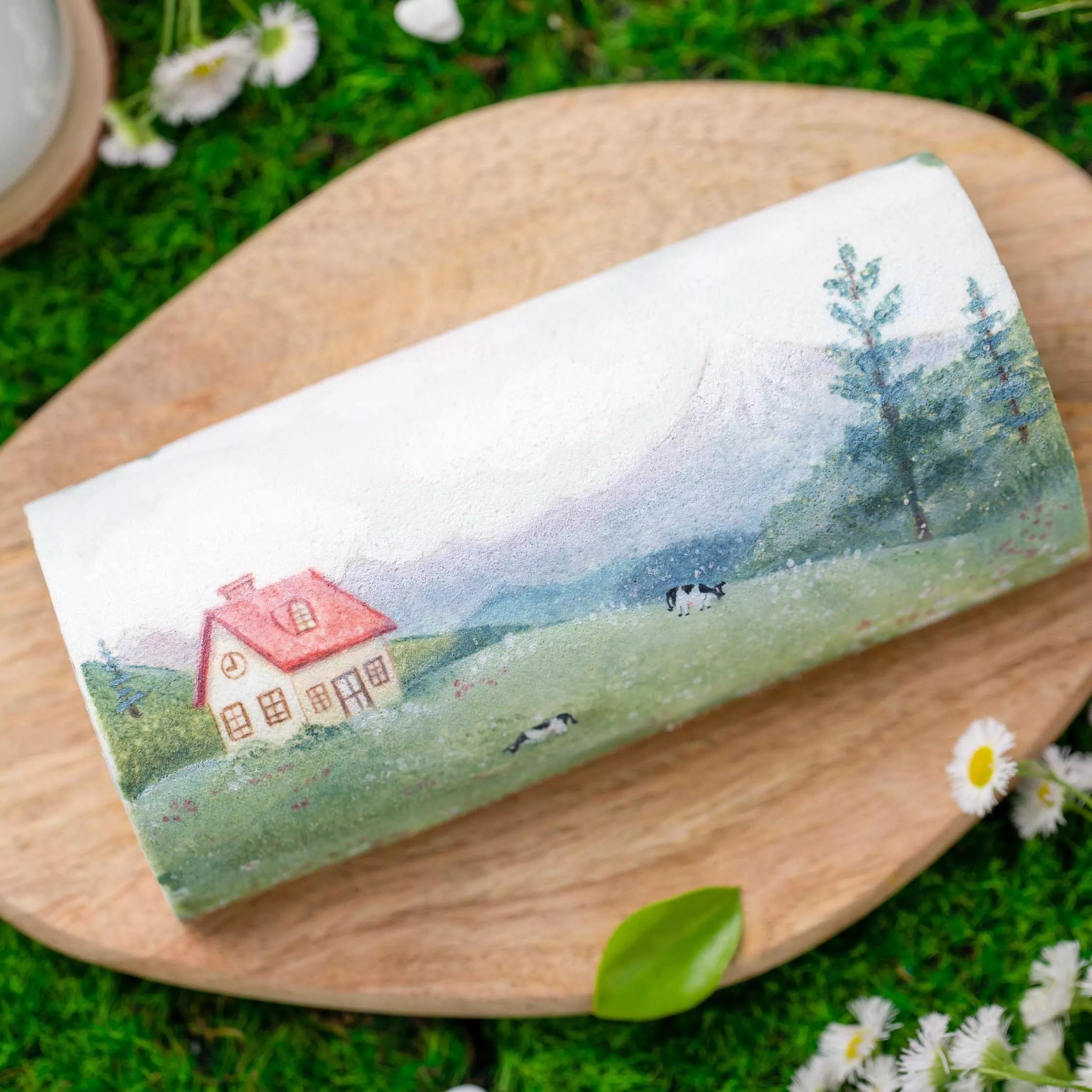 Hand-Painted Rustic Swiss Roll Masterclass