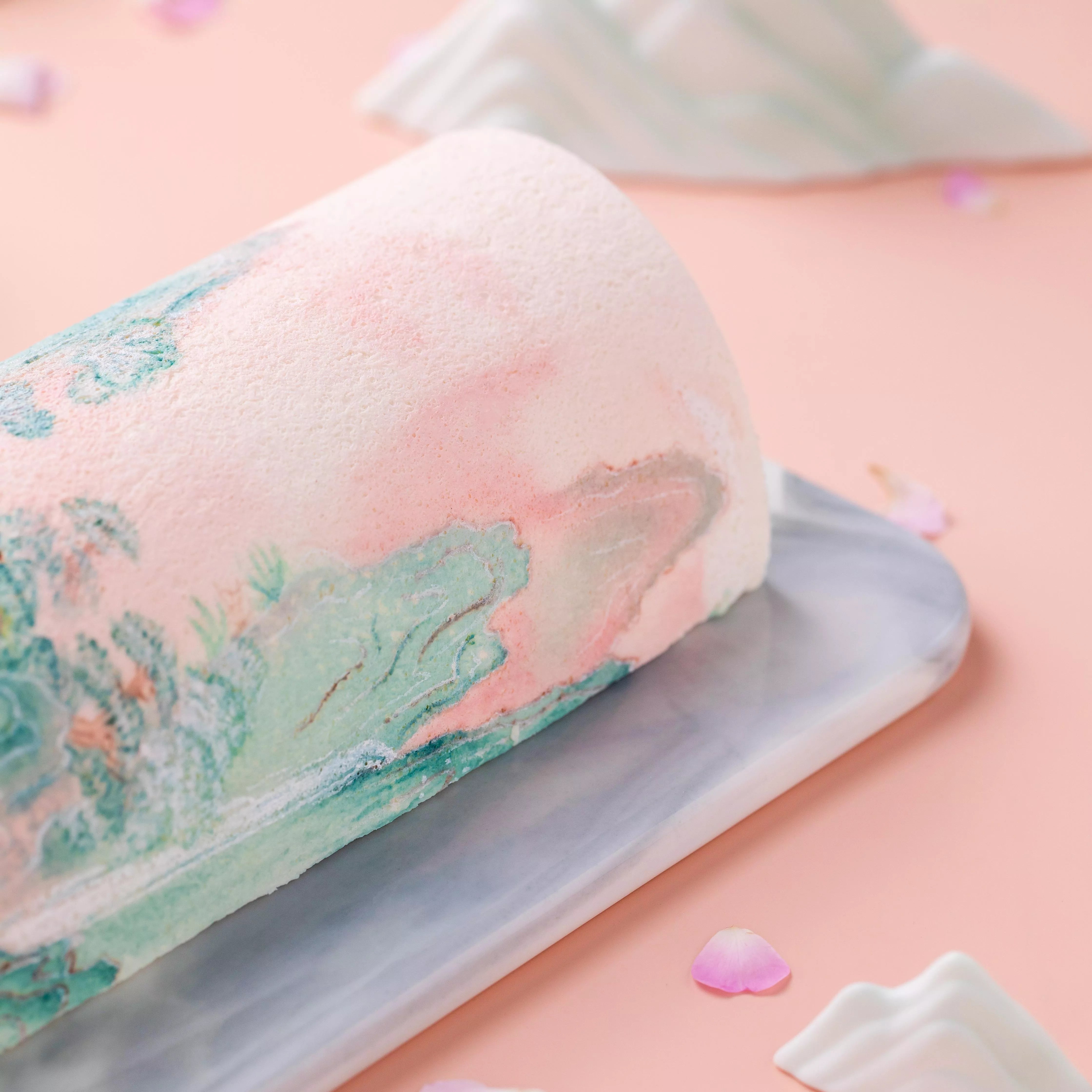 Hand-Painted Landscape Swiss Roll Cake Masterclass