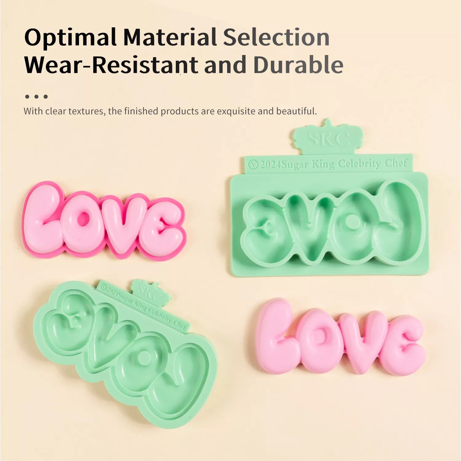LOVE & Happy Birthday Letter Silicone Mold