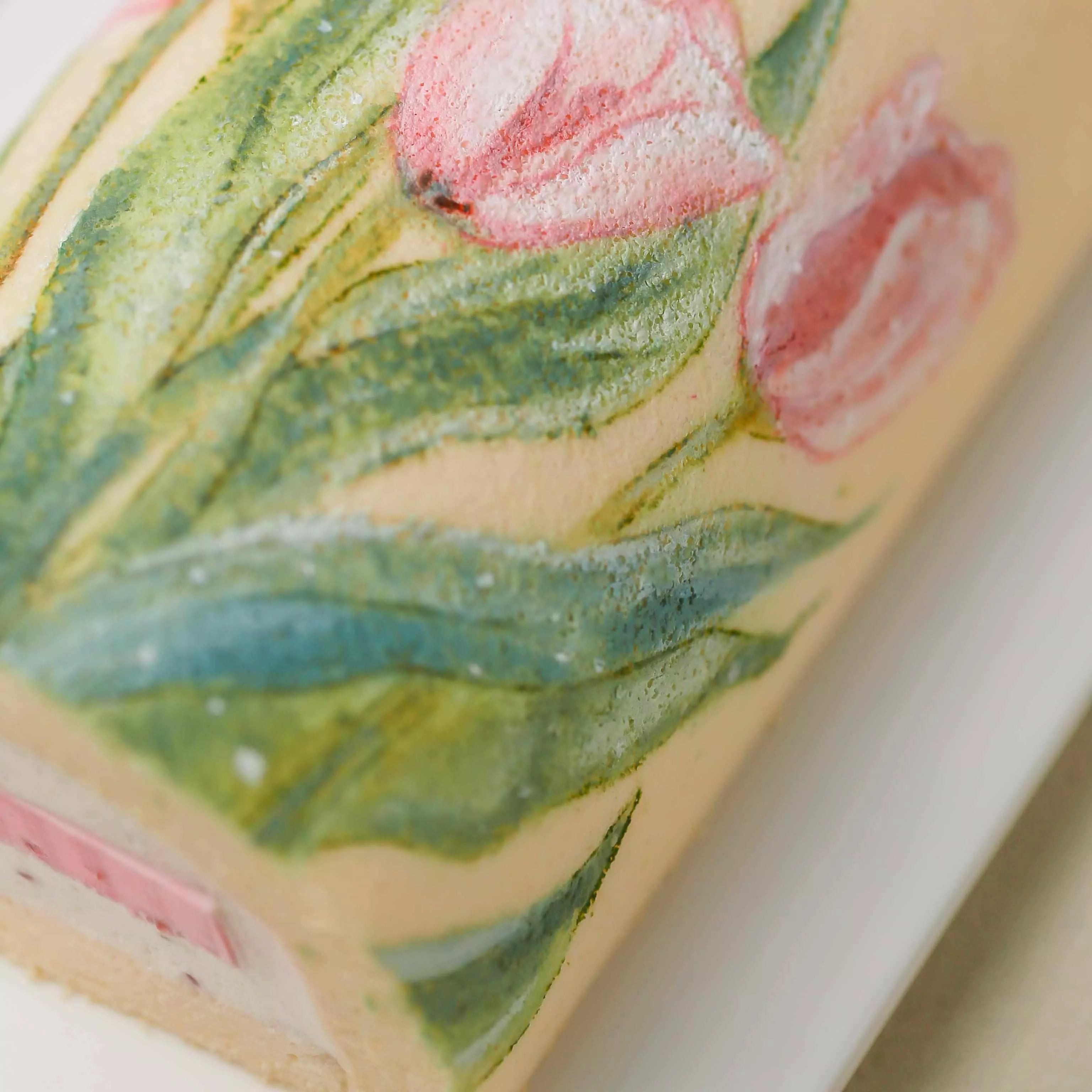 Hand-Painted Tulip Swiss Roll Professional Baking Course