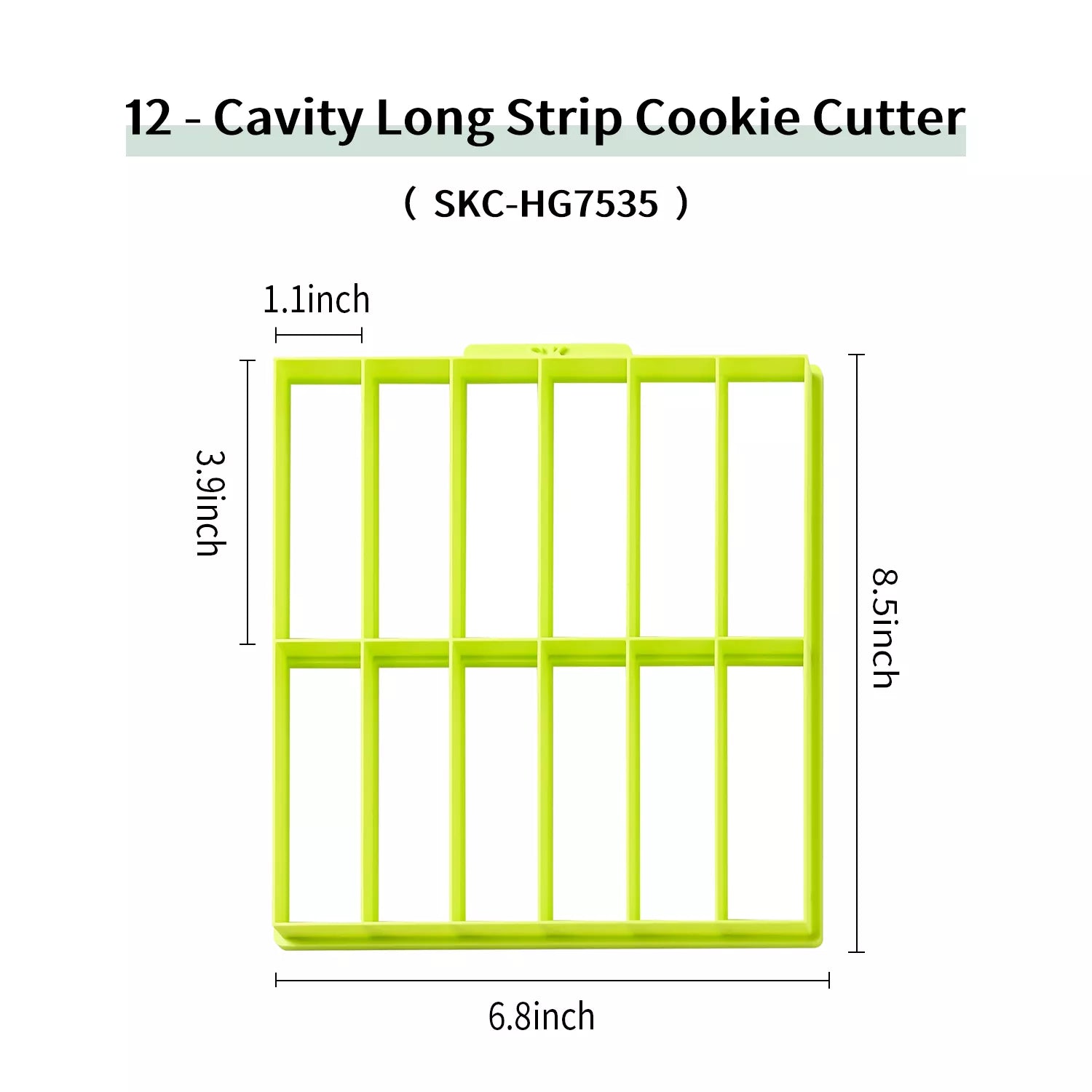 Rectangular Strip Cookie Cutter Set