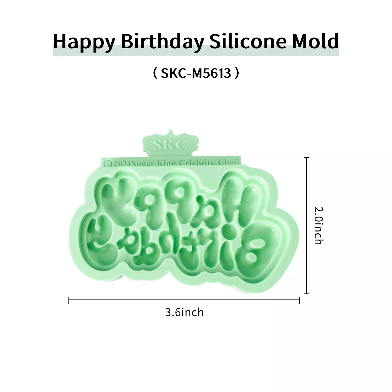 LOVE & Happy Birthday Letter Silicone Mold